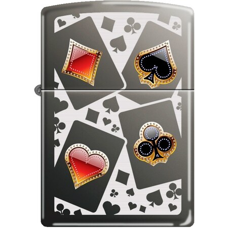 Zippo 2024 Zippo Custom 150 Black Ice Card Suits 2 ZIP-150CI008067